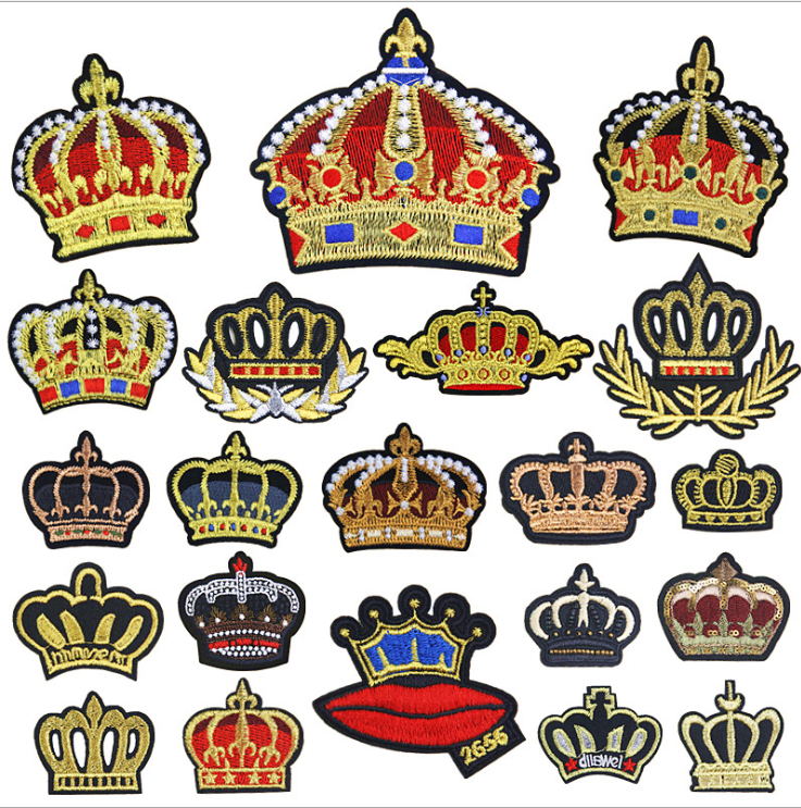 Sewing Id - New Arrival 10 Pcs Crown Embroidered