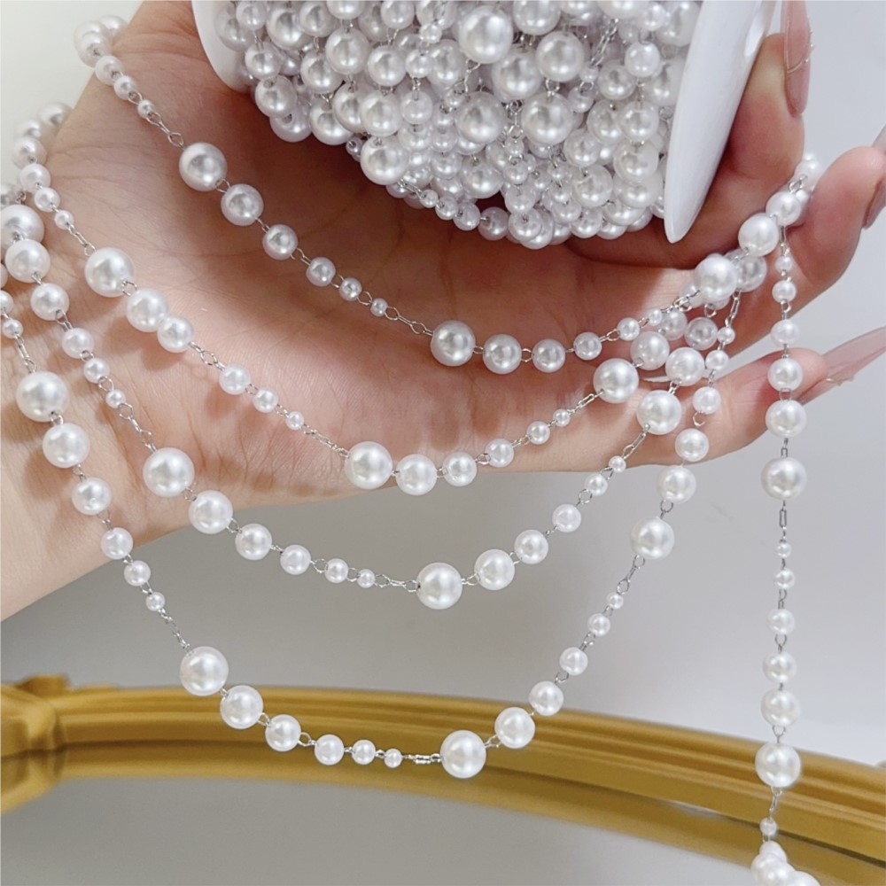 1meter 3-8mm Faux Pearl Beadin - đánh giá và giá Sewing Art