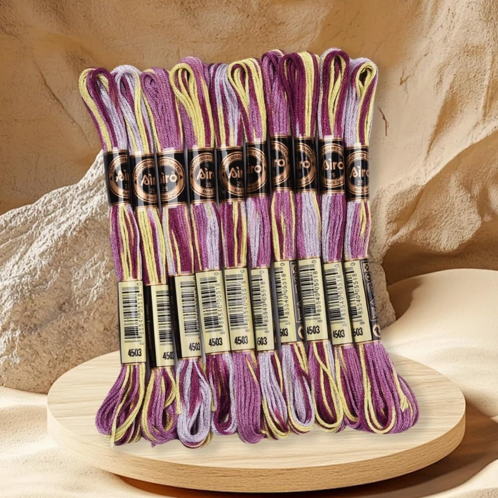 6 Strands Purple Variegated Em - đánh giá và giá Embroidery Floss Thread