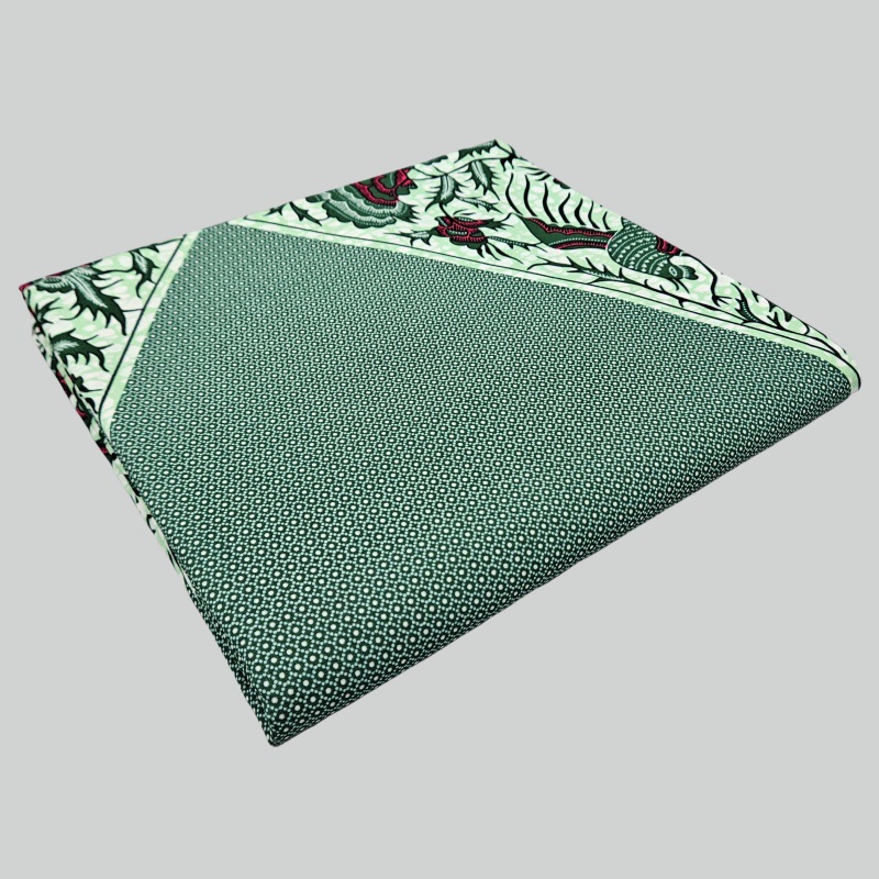 6Yards Long Printed Gray Green - đánh giá và giá Sewing Batik Fabric