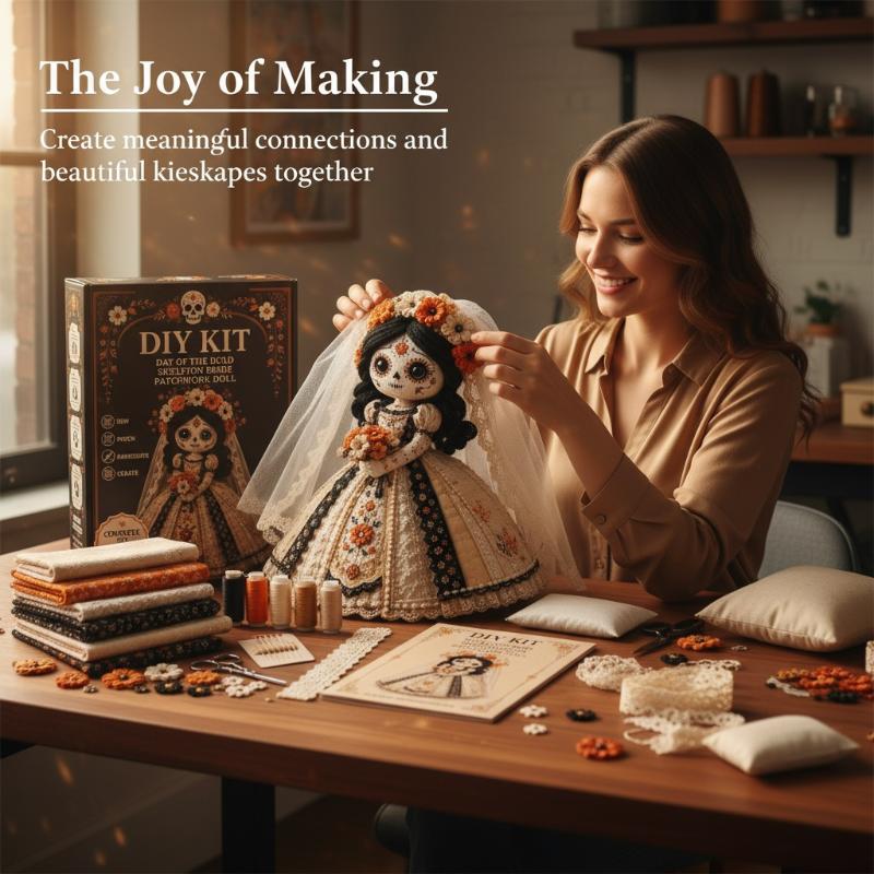 New Day Of The Dead Patchwork  - đánh giá và giá Textile Sewing Kit
