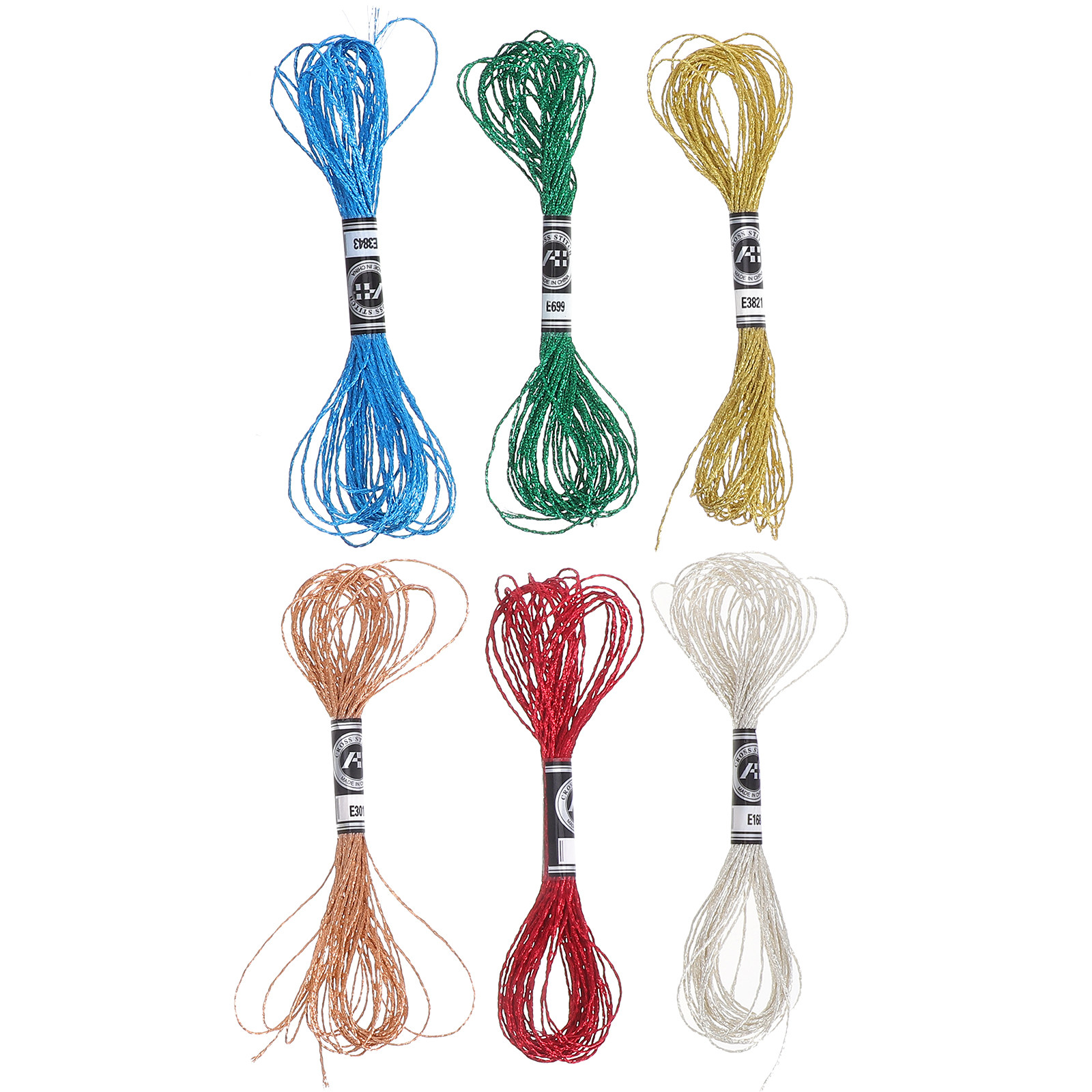 6Pcs Luxurious Metallic Embroi - đánh giá và giá Embroidery Floss Thread