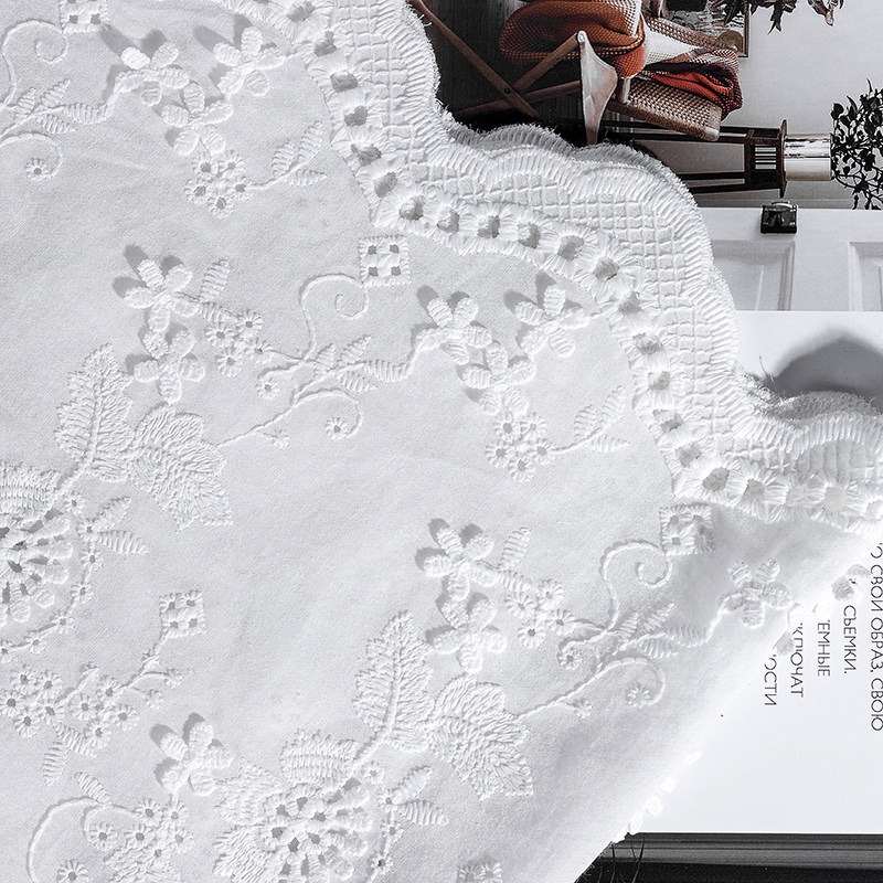 New Full Width Cotton Milk Sil - đánh giá và giá Sewing Embroidery Fabric