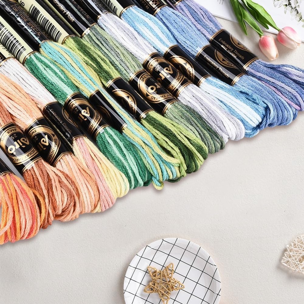 12 Skeins 105 Yards Cross Stit - đánh giá và giá Embroidery Floss Thread