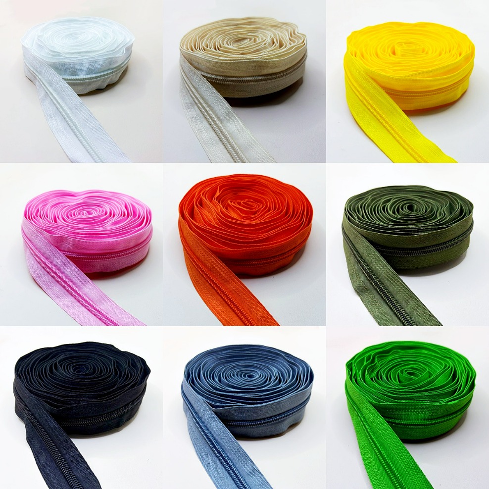 5/10/50M 5# Nylon Zipper Tape  - đánh giá và giá Textile Sewing Factory
