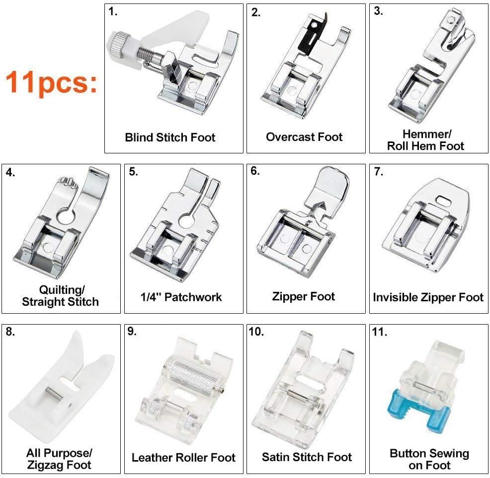 11Pcs Presser Feet Set - Walki - đánh giá và giá Sewing Expert