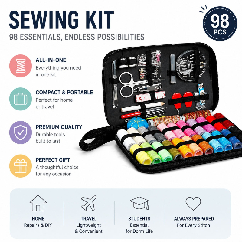 68/98PCS Sewing Accessories To - đánh giá và giá Textile Sewing Kit