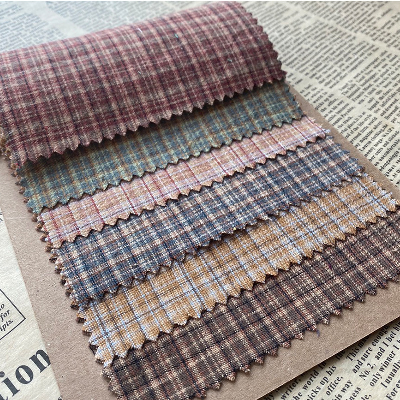 Cotton Plaid Fabric 100x145cm  - đánh giá và giá Vintage Sewing Textile
