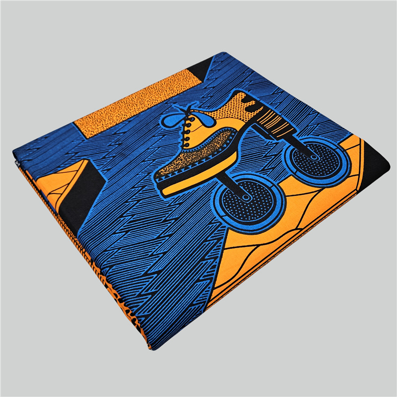 Abstract Printed Blue Cotton A - đánh giá và giá Sewing Batik Fabric
