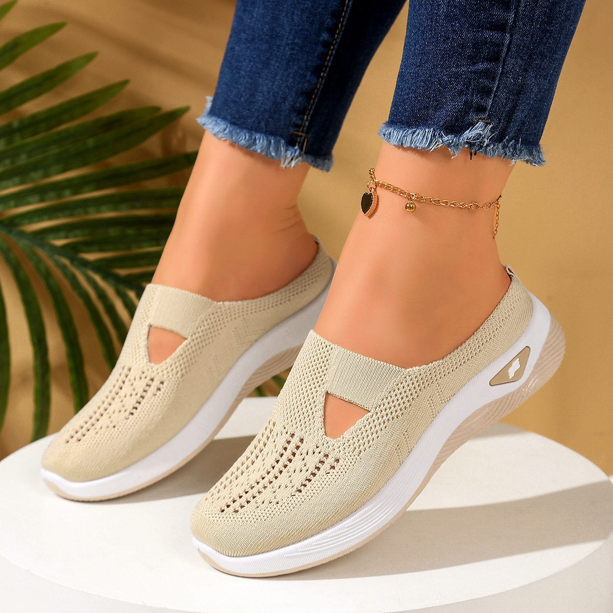 Women Shoes Breathable Half Sl - đánh giá và giá Sewing Net