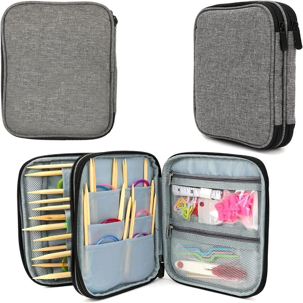 Knitting Needle Case, Portable - đánh giá và giá Textile Sewing Kit
