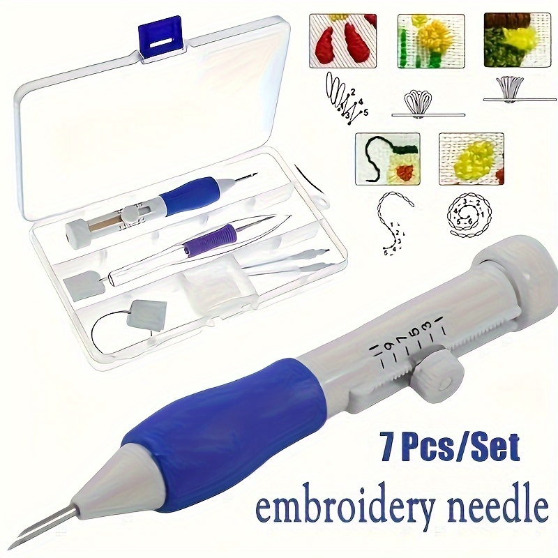 7-Piece Embroidery Punch Needl - đánh giá và giá Textile Sewing Kit